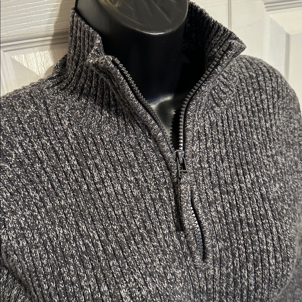 Aerie Gray Ribbed Cable Knit Sweater - Women’s Large - Picture 2 of 5